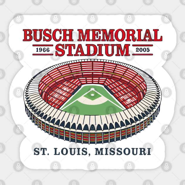 Busch Memorial Stadium Sticker by Litehouse Tees
